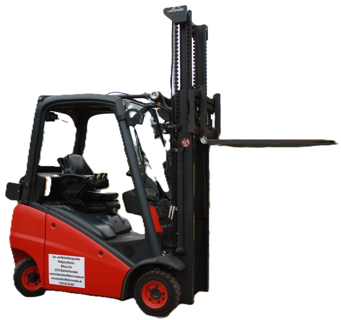 Gabelstapler beim Manövrieren