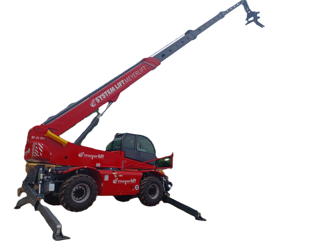 Teleskopstapler auf Baustelle