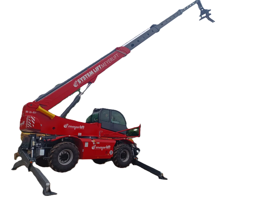 Teleskopstapler auf Baustelle
