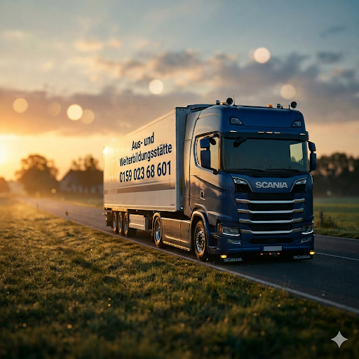 Berufskraftfahrer im Unterricht